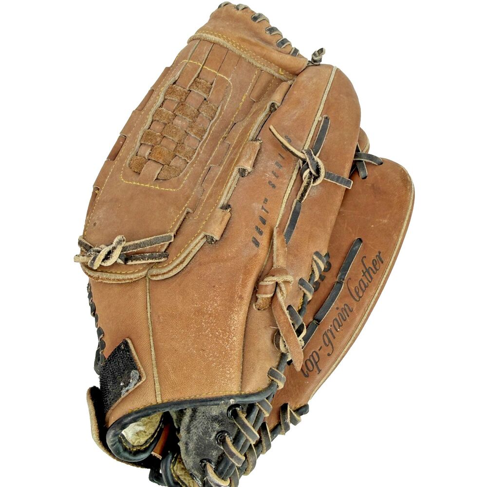 Dudley DSG10 Brown Leather Slowpitch Softball Glove 13" Mitt Stitched 42-733